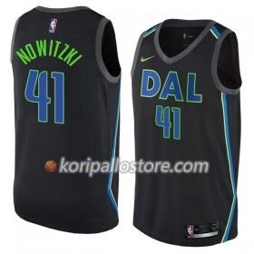 Dallas Mavericks Dirk Nowitzki 41 Nike City Edition Miesten Pelipaidat Swingman 